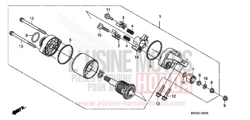 STARTER MOTOR (XL125V7/8) XL125V7 de 2007
